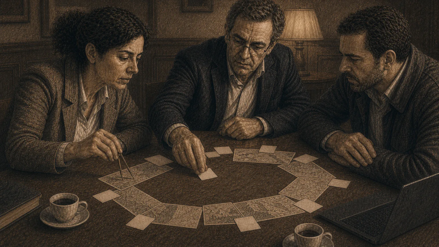 Don Vicente completa el perímetro documental que vuelve a l’Arc mientras Isabel y Hale revisan la hipótesis.