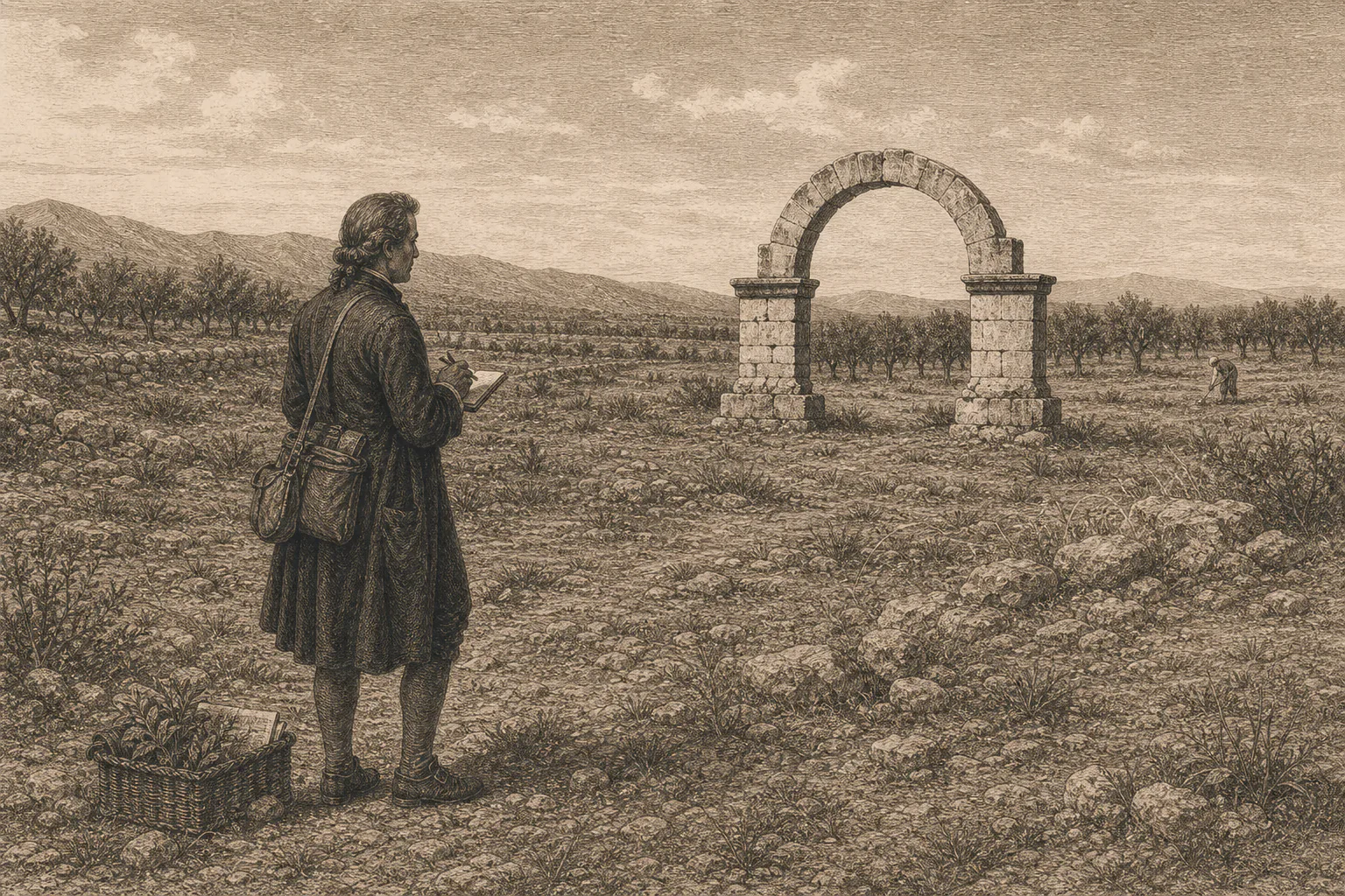 Cavanilles observa y anota el paisaje del llano de Cabanes durante su recorrido de 1795.