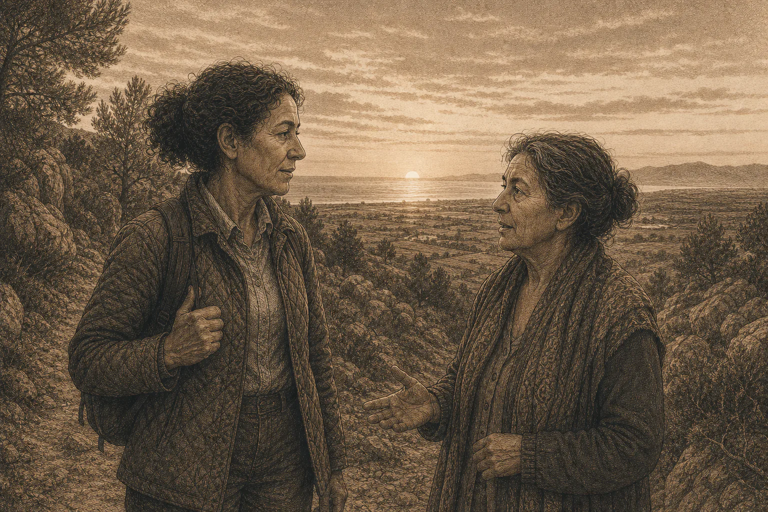 Ilustración editorial del capítulo 16, sin destripes.