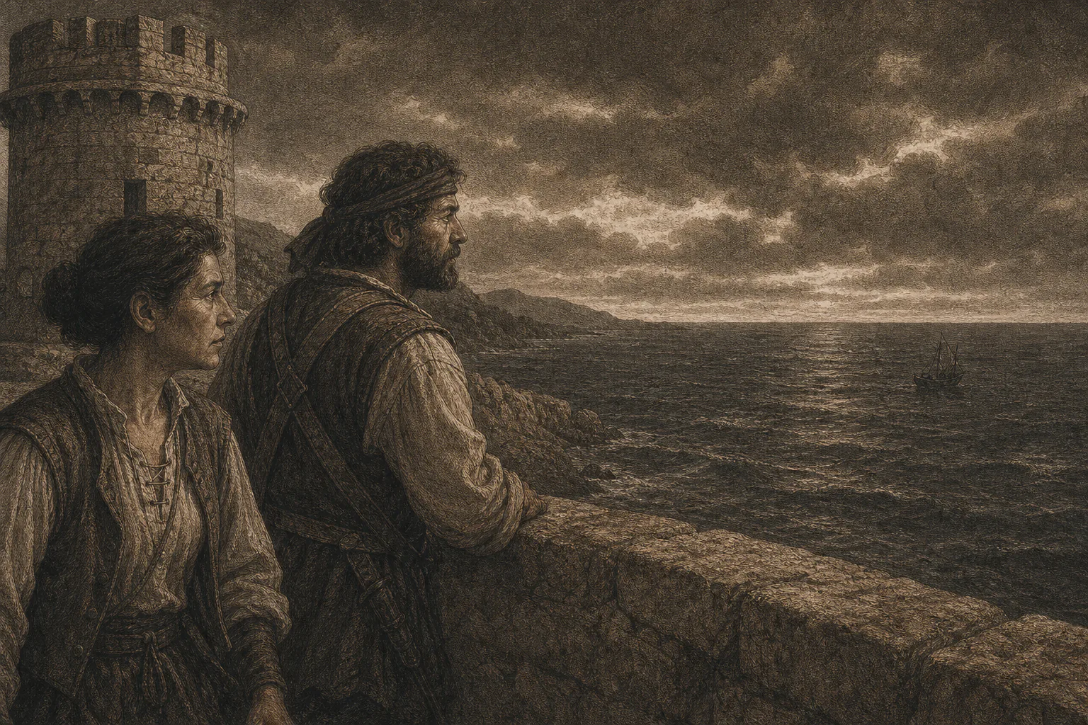 Ilustración editorial del capítulo 19, sin destripes.