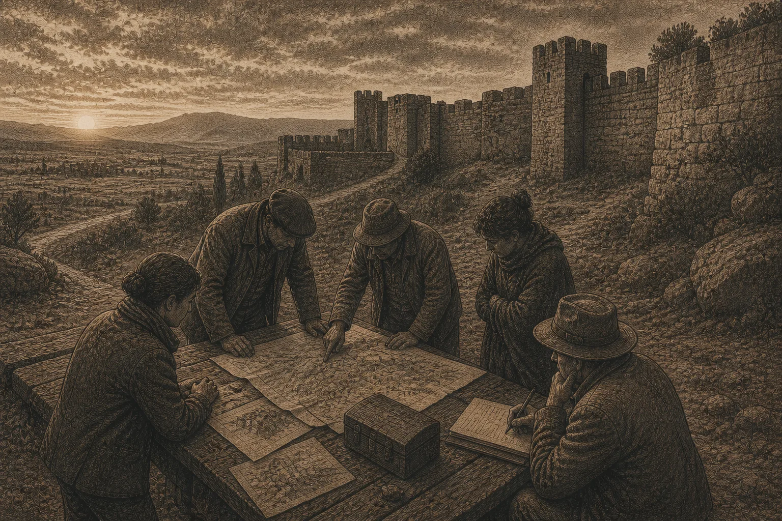 Grupo de investigacion compara una hipotesis con el paisaje.